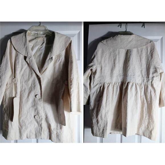 Anthropologie Jackets & Blazers - Anthropologie Hero & Leander Cream linen blazer jacket, lined Large